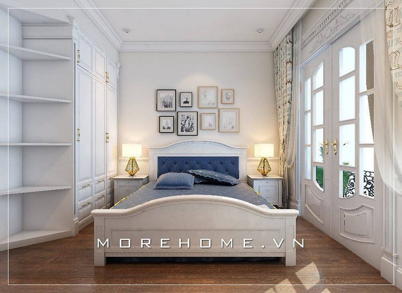 Tủ quần áo kết hợp kệ trang trí